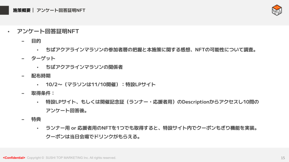 事例共有会Vol.8. 15P アンケート回答NFT