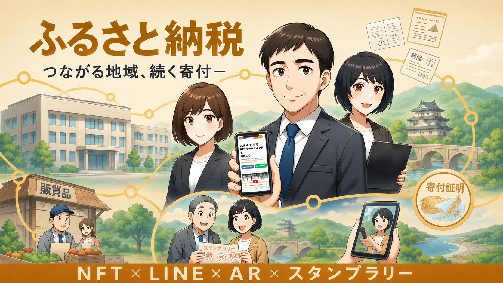 自治体のNFT活用漫画サムネイル