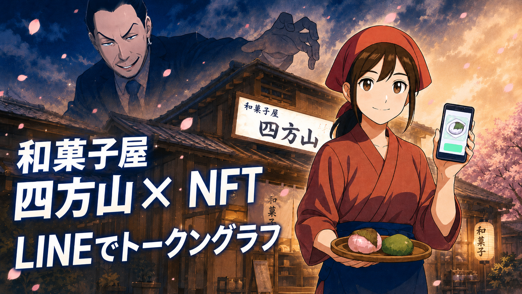 和菓子屋のNFTマーケティング漫画サムネイル